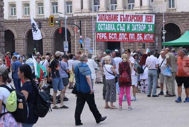 Протестиращи в защита на българския лев блокираха движението по столичния бул. "Цар Освободител"